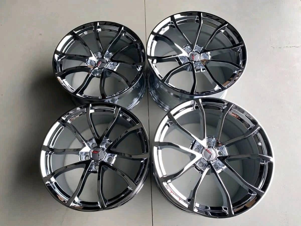 Chrome c7 grand sport corvette wheels for sale - Image 2