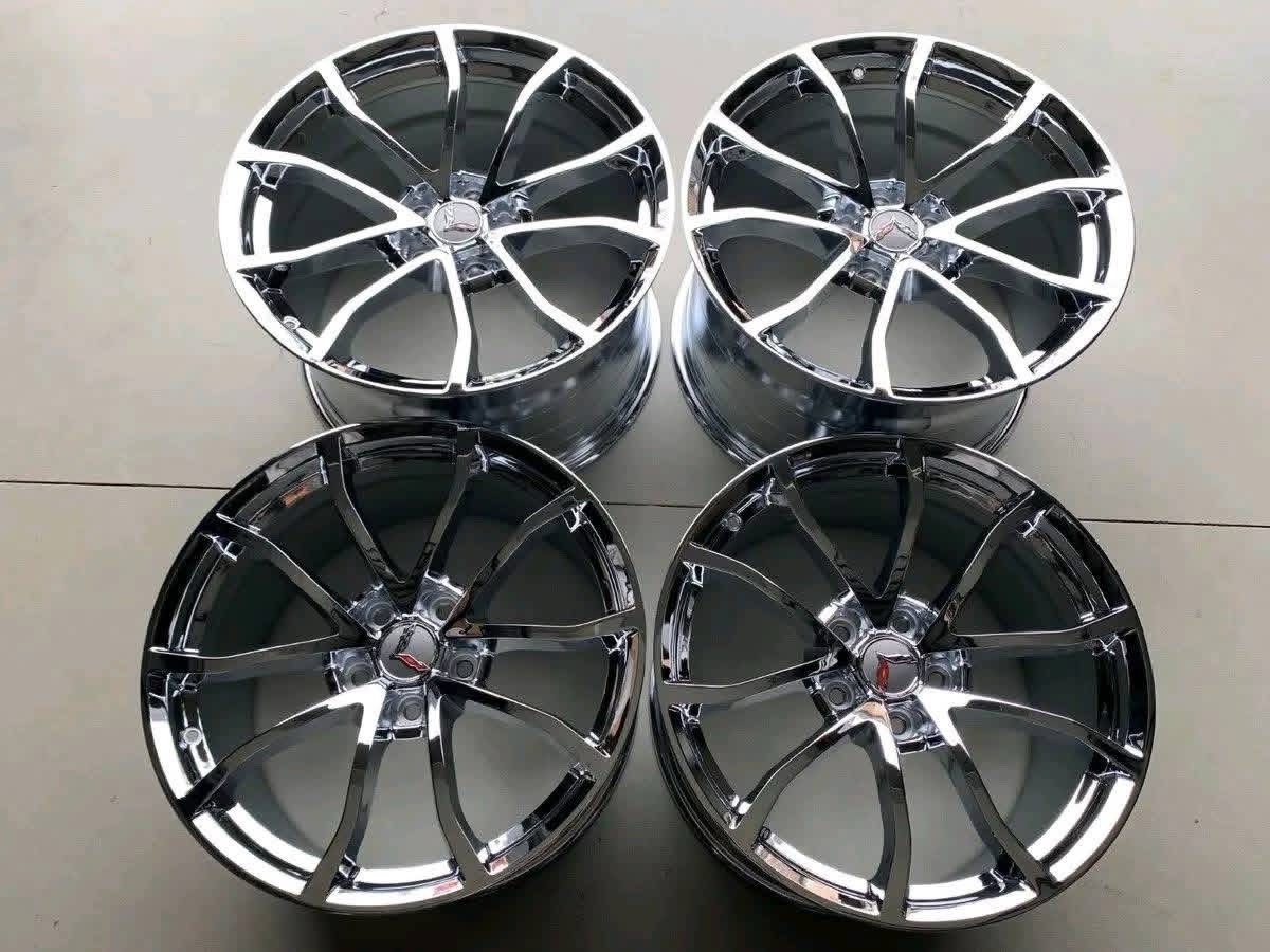 Chrome c7 grand sport corvette wheels for sale - Image 3