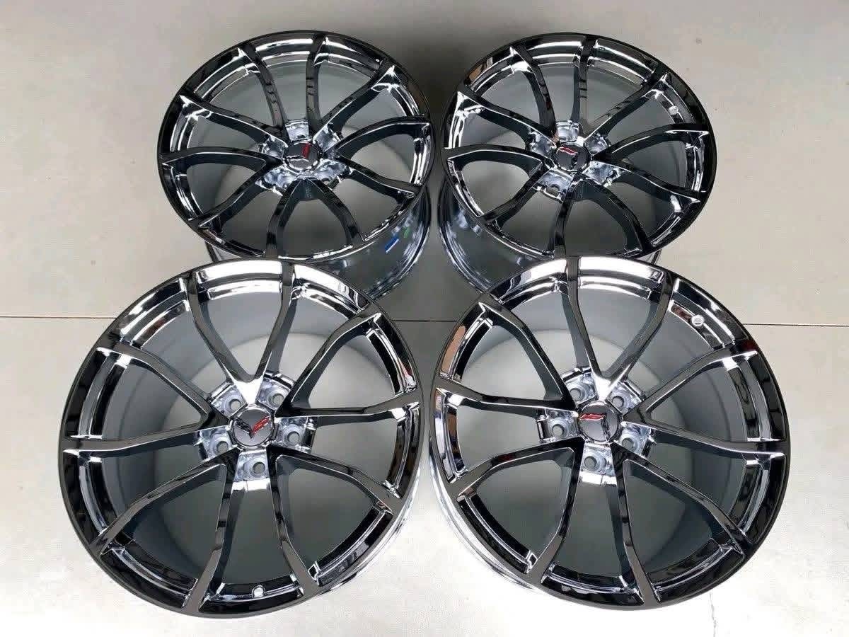 Chrome c7 grand sport corvette wheels for sale - Image 4